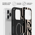 Mobcos iPhone 17 Pro Modern Muse Premium Case Compatible with Hybrid Dual-Layer Hard Shell + Silicone Protection - Scratch-Resistant Shockproof Mobile Cover Mobcos