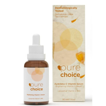 Brightening Vitamin C Care Serum, 30ml - Liposomal Vitamin C + Niacinamide Hyaluronic Acid PURE CHOICE