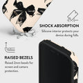 Mobcos iPhone 17 Pro Perfect Bow Premium Case Compatible with Hybrid Dual-Layer Hard Shell + Silicone Protection - Scratch-Resistant Shockproof Mobile Cover Mobcos