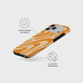 Mobcos iPhone 17 Pro Max Sunset Swirl Premium Case Compatible with Hybrid Dual-Layer Hard Shell + Silicone Protection - Scratch-Resistant Shockproof Mobile Cover Mobcos