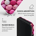 Mobcos iPhone 17 Pro Max Blushia Premium Case Compatible with Hybrid Dual-Layer Hard Shell + Silicone Protection - Scratch-Resistant Shockproof Mobile Cover Mobcos