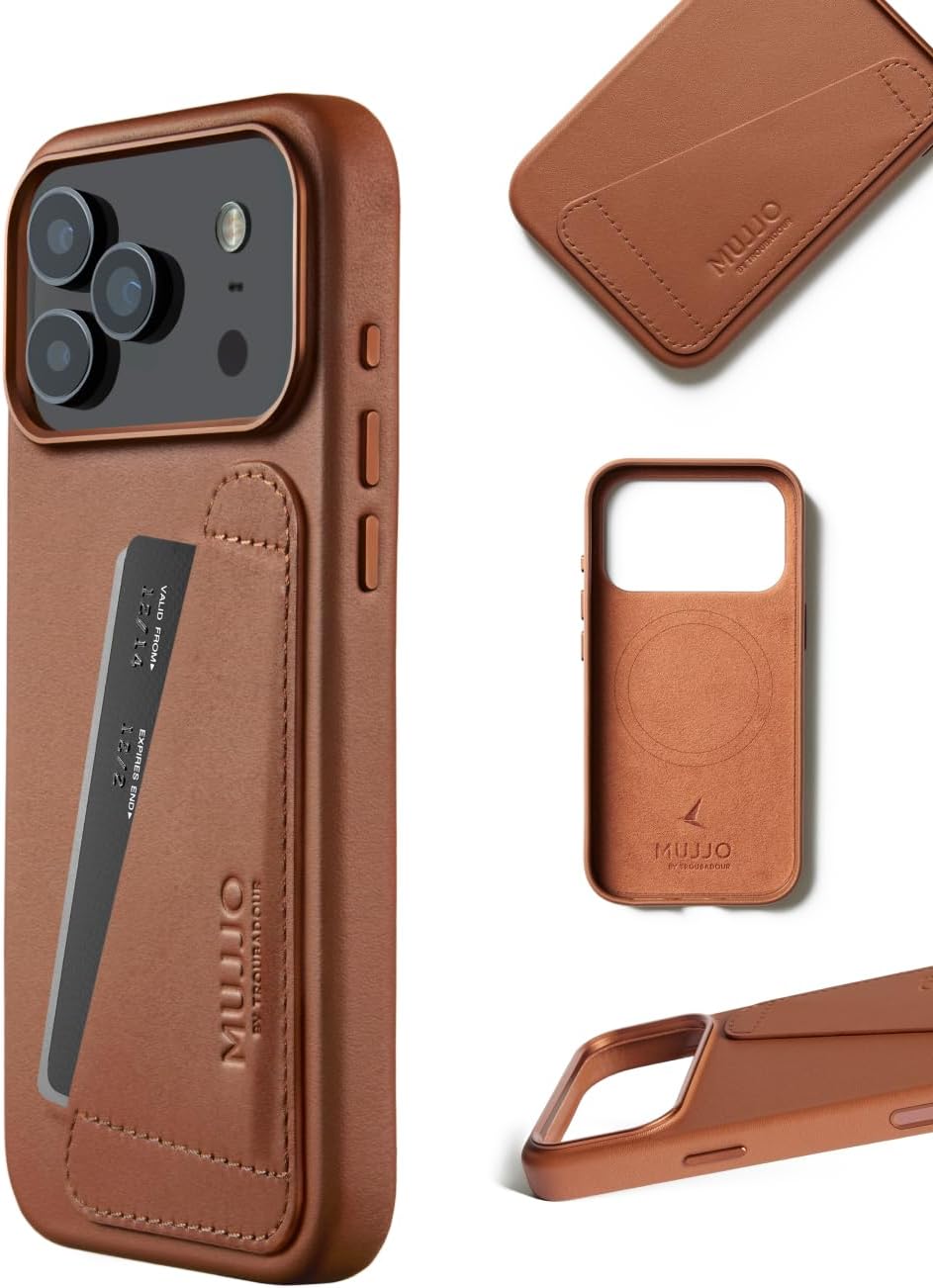 iPhone 17 Pro Max Wallet Case - Tan With Magsafe. Crafted From Premium Leather