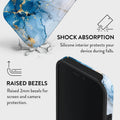 Mobcos iPhone 17 Pro Max Ocean Glow Premium Case Compatible with Hybrid Dual-Layer Hard Shell + Silicone Protection - Scratch-Resistant Shockproof Mobile Cover Mobcos
