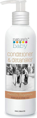 Nature's Baby Organics Natural Hair Conditioner and Detangler for Kids, Vanilla Tangerine, White, 236.5ml - MOBCOS