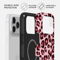 Mobcos iPhone 17 Pro Max Wild Blush Premium Case Compatible with Hybrid Dual-Layer Hard Shell + Silicone Protection - Scratch-Resistant Shockproof Mobile Cover Mobcos