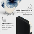Mobcos iPhone 17 Pro Velvet Night Premium Case Compatible with Hybrid Dual-Layer Hard Shell + Silicone Protection - Scratch-Resistant Shockproof Mobile Cover Mobcos