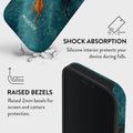 Mobcos iPhone 17 Pro Max Liora Premium Case Compatible with Hybrid Dual-Layer Hard Shell + Silicone Protection - Scratch-Resistant Shockproof Mobile Cover Mobcos