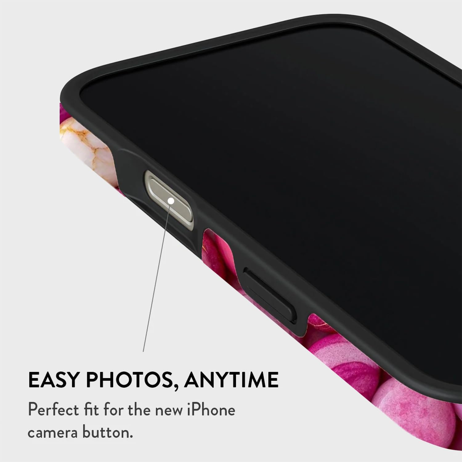 Mobcos iPhone 17 Pro Max Blushia Premium Case Compatible with Hybrid Dual-Layer Hard Shell + Silicone Protection - Scratch-Resistant Shockproof Mobile Cover Mobcos