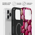 Mobcos iPhone 17 Pro Max Blushia Premium Case Compatible with Hybrid Dual-Layer Hard Shell + Silicone Protection - Scratch-Resistant Shockproof Mobile Cover Mobcos