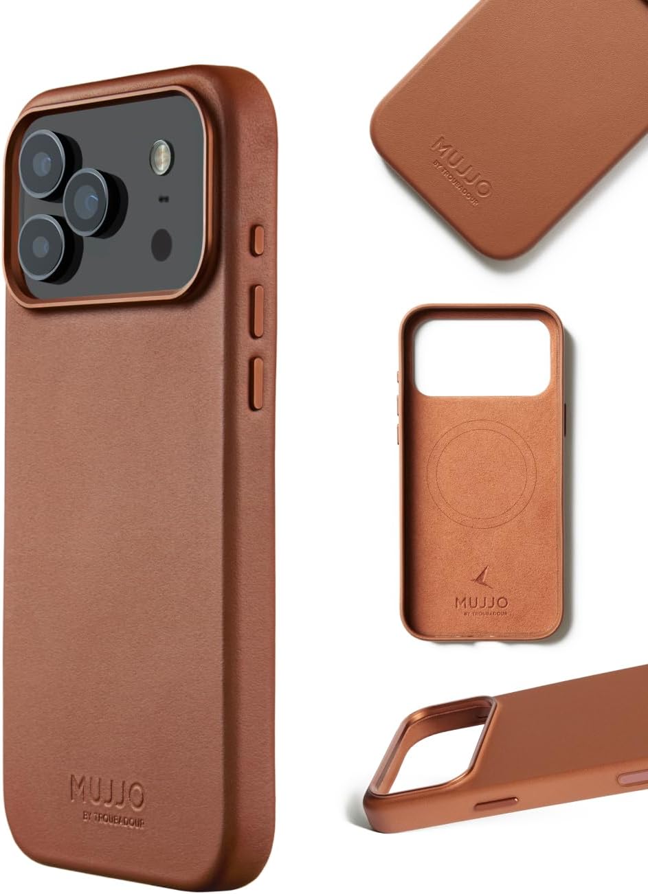 IPhone 17 Pro Max Leather Case - Tan With Magsafe