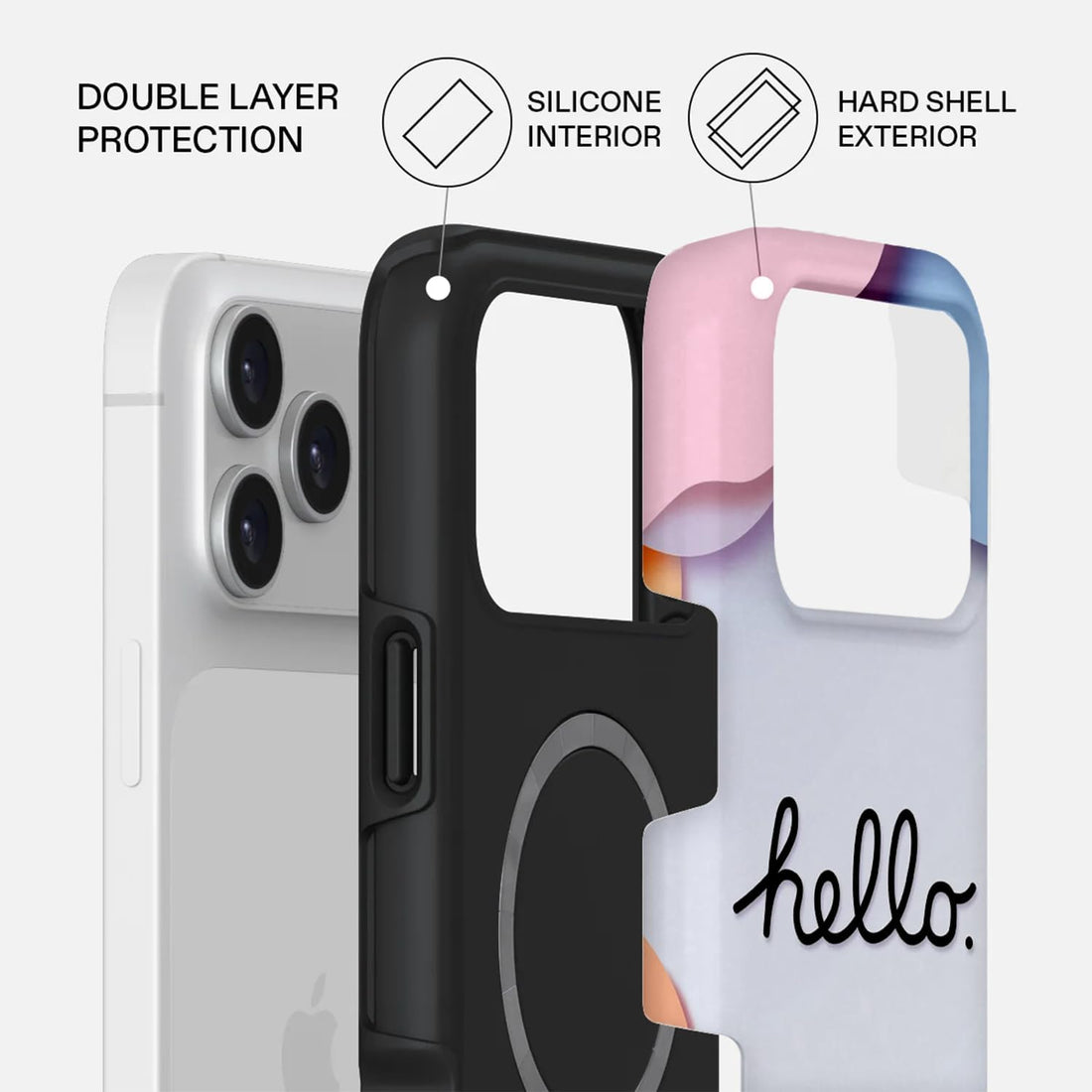 Mobcos iPhone 17 Pro Max Hello Sunshine Premium Case Compatible with Hybrid Dual-Layer Hard Shell + Silicone Protection - Scratch-Resistant Shockproof Mobile Cover
