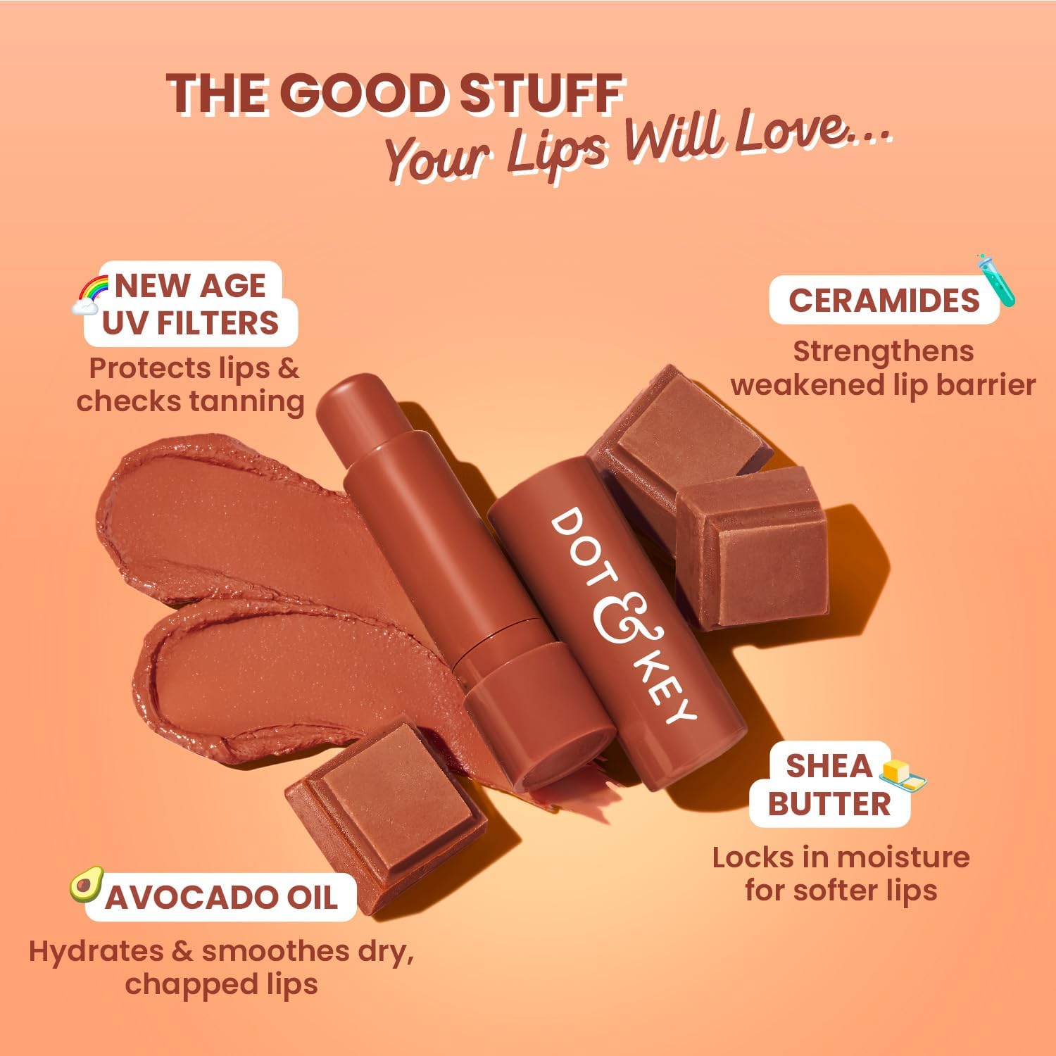 Dot & Key BR LIP BALM SPF50 COCOA NUDE 4.5G DOT & KEY