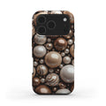 Mobcos iPhone 17 Pro Mocha Premium Case Compatible with Hybrid Dual-Layer Hard Shell + Silicone Protection - Scratch-Resistant Shockproof Mobile Cover Mobcos