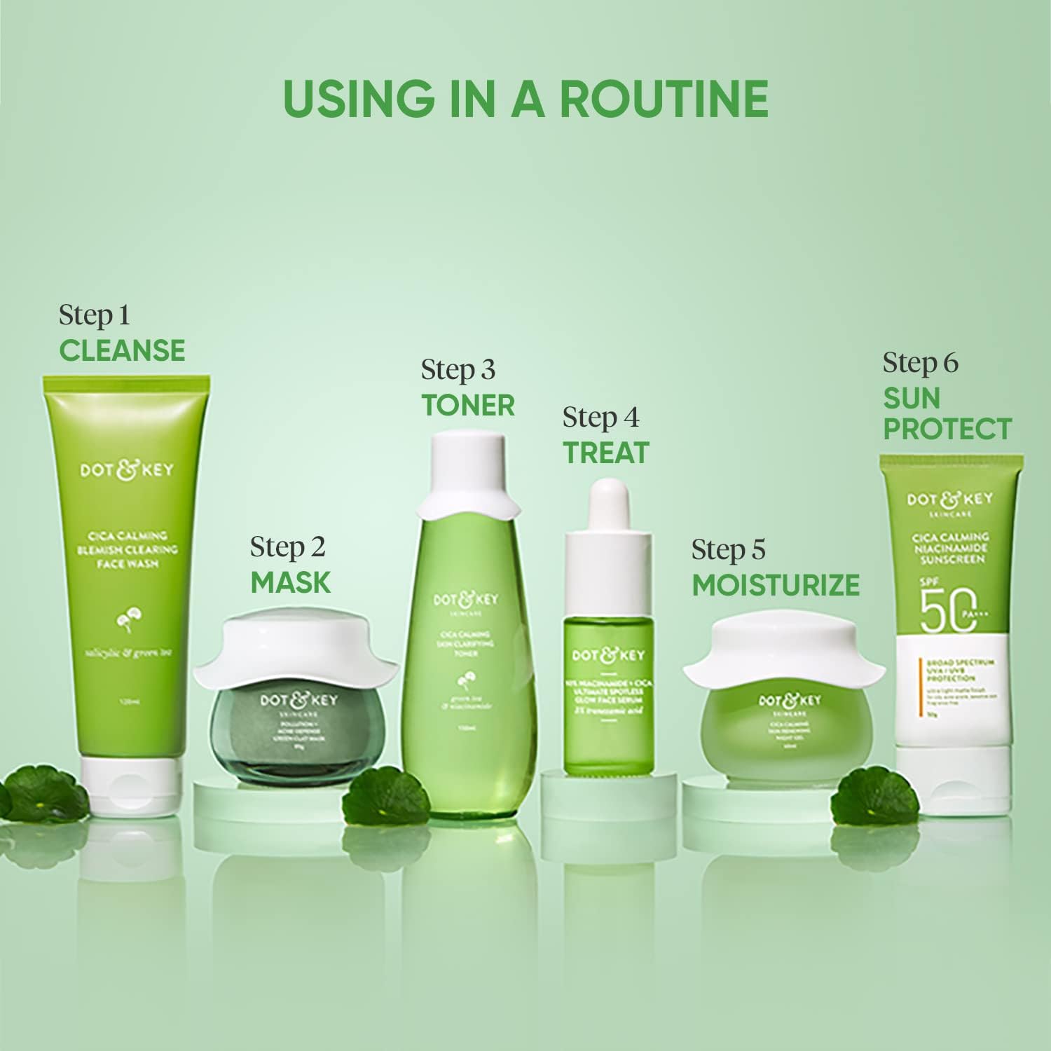 Dot & Key Anti-Acne Salicylic Green Clay Face Mask- Reduces Dark Spots And Balances Oil & Sebum DOT & KEY