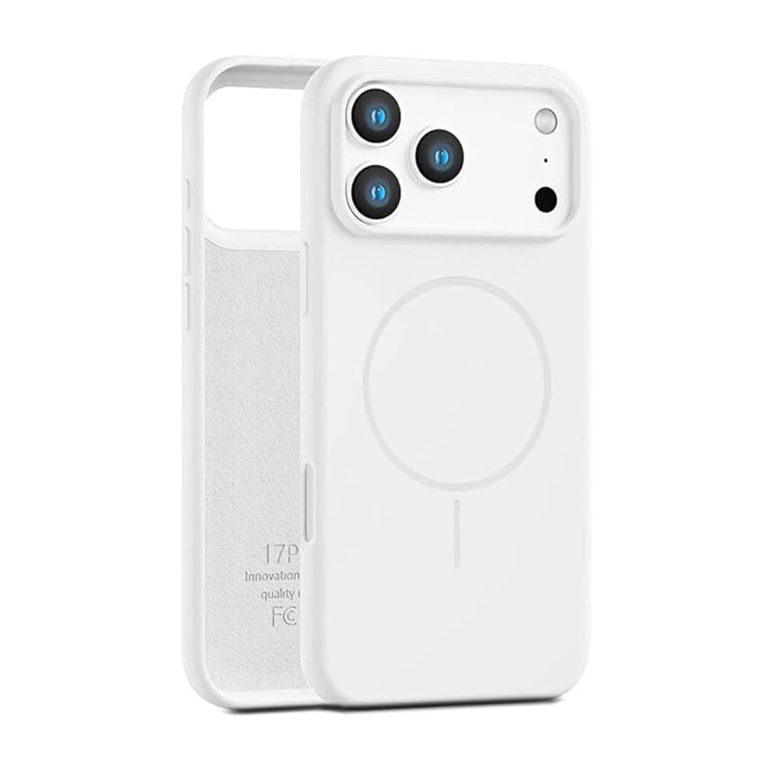 New iPhone 17 Pro &amp; Max Luxury Silicon Magnetic Compatible for iPhone Series – Shockproof, Slim Fit, Soft-Touch Protective Cover with Magnetic Wireless Charging Support