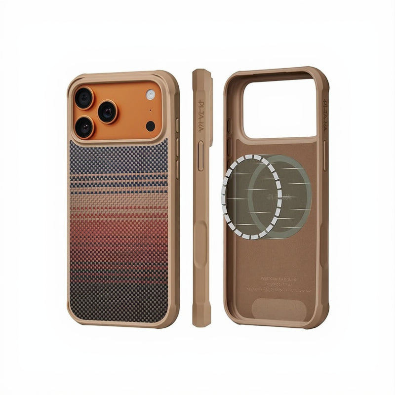 Pitaka ProGuard Aramid Fiber Woven Case for iPhone 17 Pro & Pro Max | MagSafe Compatible, Ultra Thin Camera Control Button, Thin & Lightweight Protective Cover