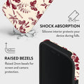 Mobcos iPhone 17 Pro Max Bloome Premium Case Compatible with Hybrid Dual-Layer Hard Shell + Silicone Protection - Scratch-Resistant Shockproof Mobile Cover Mobcos