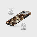 Mobcos iPhone 17 Pro Mocha Premium Case Compatible with Hybrid Dual-Layer Hard Shell + Silicone Protection - Scratch-Resistant Shockproof Mobile Cover Mobcos