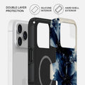 Mobcos iPhone 17 Pro Max Ocean Blueprint Premium Case Compatible with Hybrid Dual-Layer Hard Shell + Silicone Protection - Scratch-Resistant Shockproof Mobile Cover Mobcos