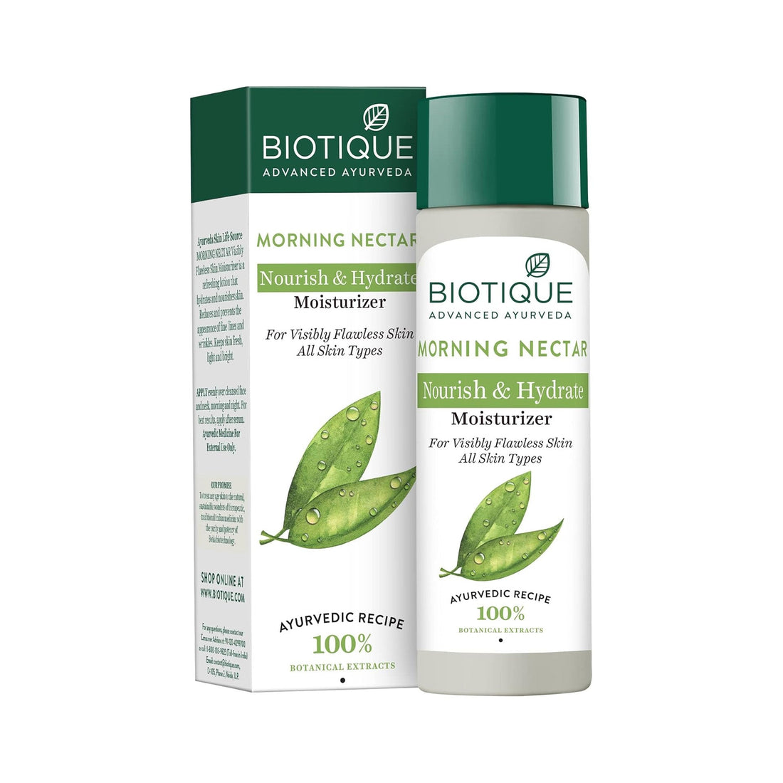 Biotique Morning Nectar Lightening and Nourishing Lotion for All Skin Types, 120 ml (Pack of 1) Biotique