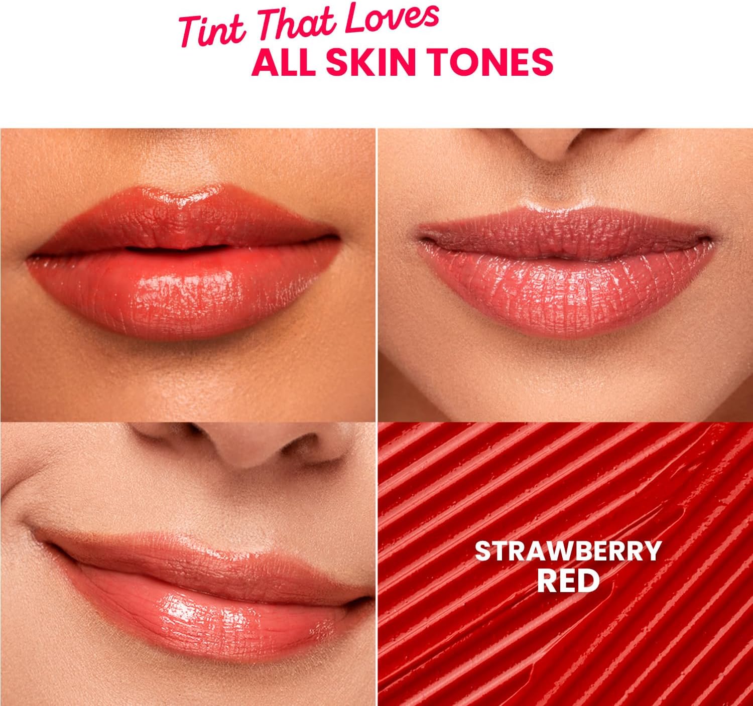 Dot & Key Barrier Repair Hydrating Lip Balm SPF 50 Strawberry Red Repairs Damaged High Tinted 4.5 gm DOT & KEY