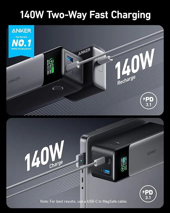 Anker 737 Powercore 24000 MAH PD 140W  Black ANKER