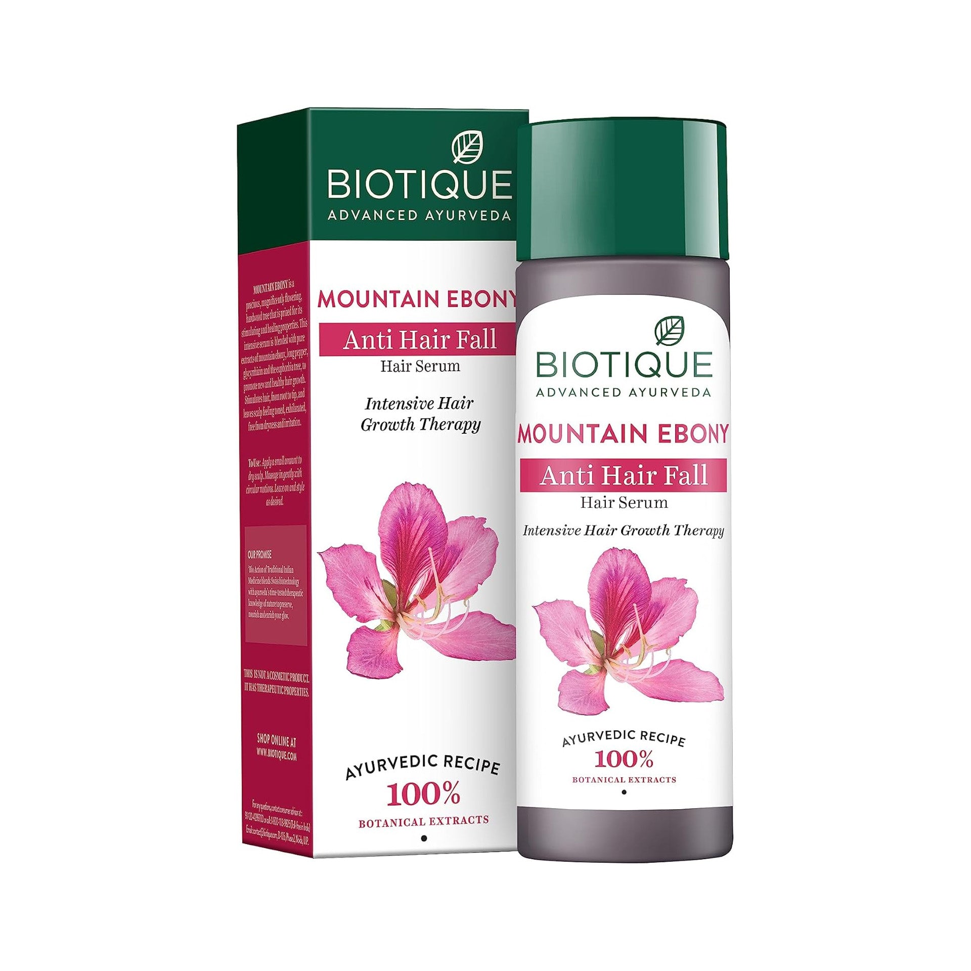 Biotique Bio Mountain Ebony Vitalizing Serum For Falling Hair Intensive Hair Growth Treatment, 120ML, Multi Biotique