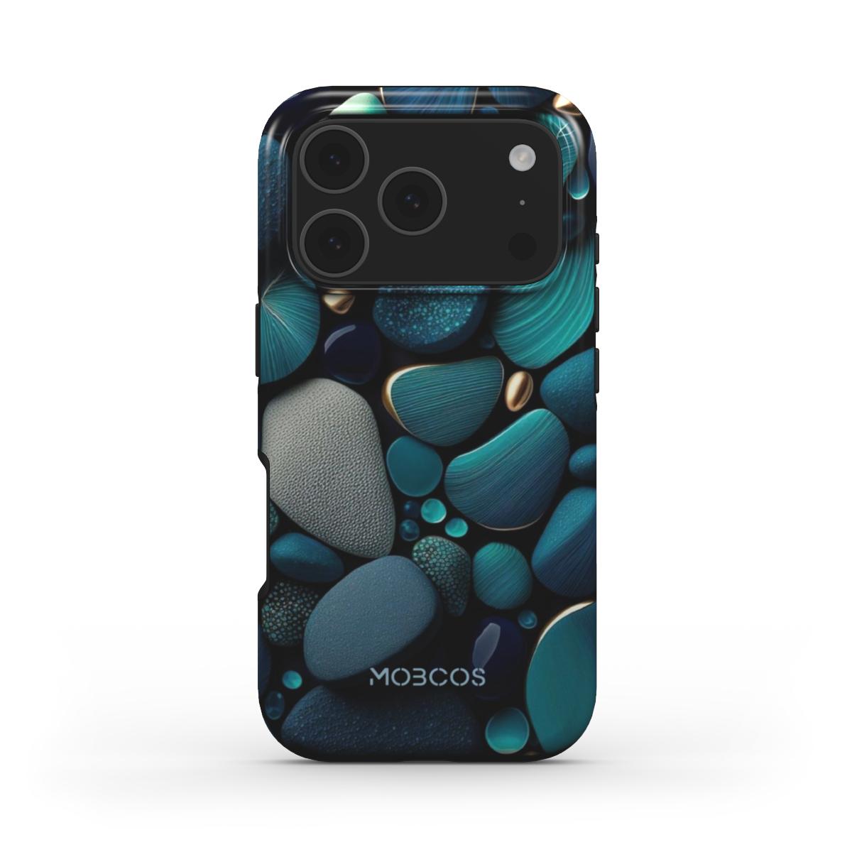 Mobcos iPhone 17 Pro Max Ocean Drift Premium Case Compatible with Hybrid Dual-Layer Hard Shell + Silicone Protection - Scratch-Resistant Shockproof Mobile Cover Mobcos