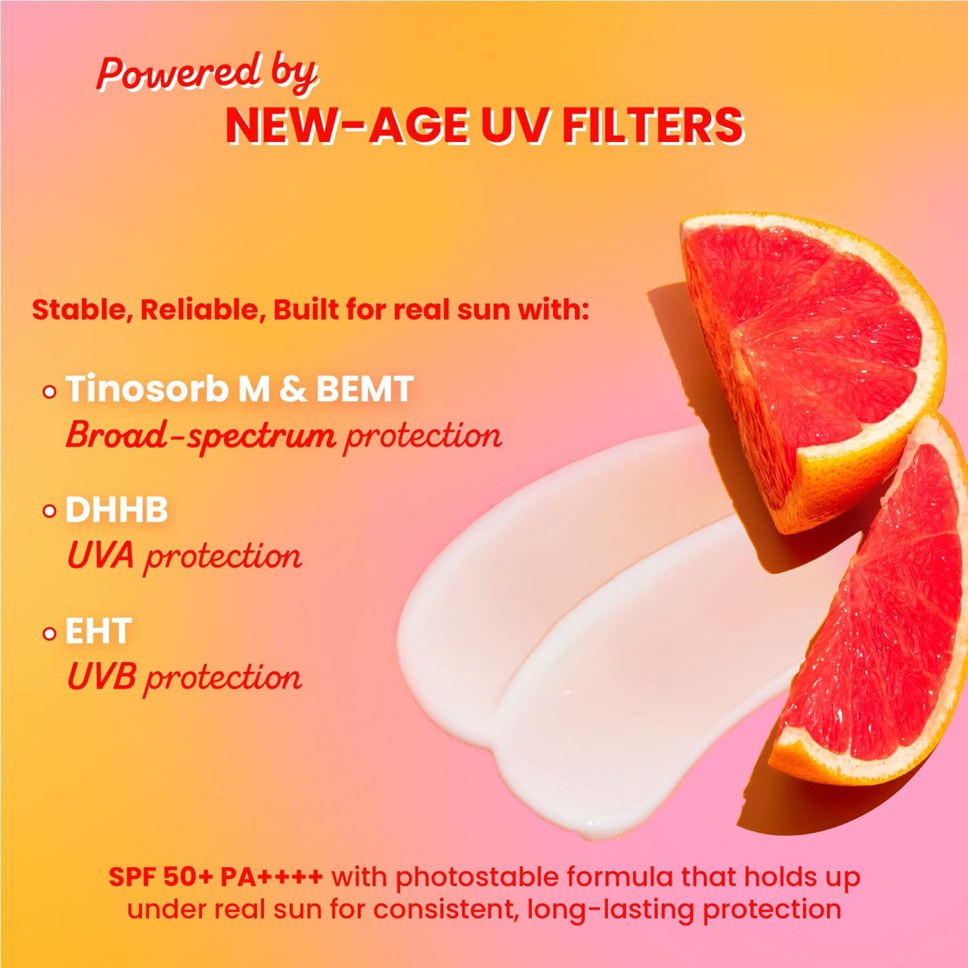 Dot & Key Sunscreen SPF 50 PA+++ with Vitamin C + E | for Even Toned & Glowing Skin | No White Cast, WaterLight I UVA/B & Blue Light Protection I Better Vitamin D absorption I for Women & Men | 50gm DOT & KEY