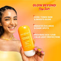 Dot & Key Sunscreen SPF 50 PA+++ with Vitamin C + E | for Even Toned & Glowing Skin | No White Cast, WaterLight I UVA/B & Blue Light Protection I Better Vitamin D absorption I for Women & Men | 50gm DOT & KEY