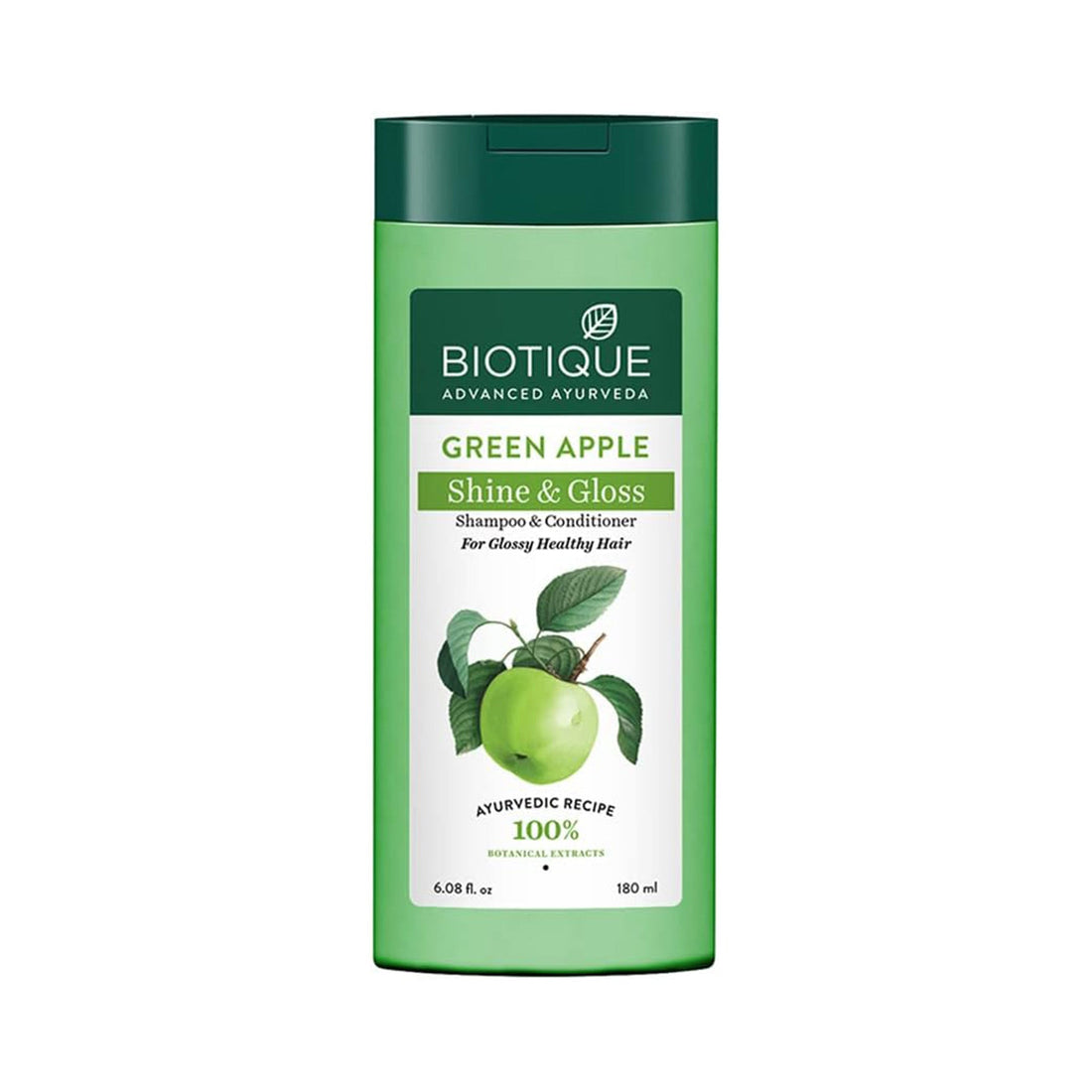 Biotique Bio Green Apple Fresh Daily Purifying Shampoo & Conditioner for Oily Scalp & Hair, 180 ml, multi Biotique