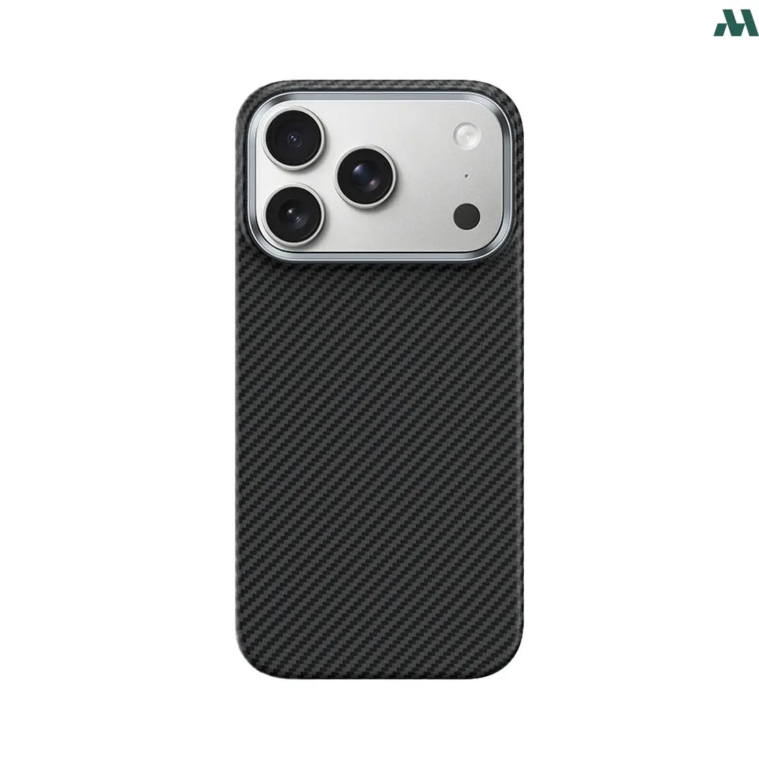 Mobcos Aramid Fiber Magnetic Case for iPhone 17 Pro/Pro Max (Stripe Black) MOBCOS