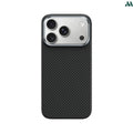 Mobcos Aramid Fiber Magnetic Case for iPhone 17 Pro/Pro Max (Stripe Black) MOBCOS