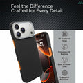Mobcos Aramid Fiber Magnetic Case for iPhone 17 Pro/Pro Max (Stripe Black) MOBCOS