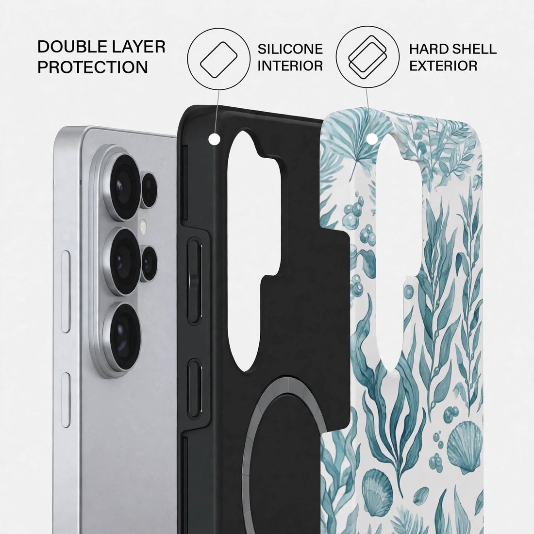 Shockproof Blue Mist Dual-Layer Case – Samsung Galaxy S26 Ultra