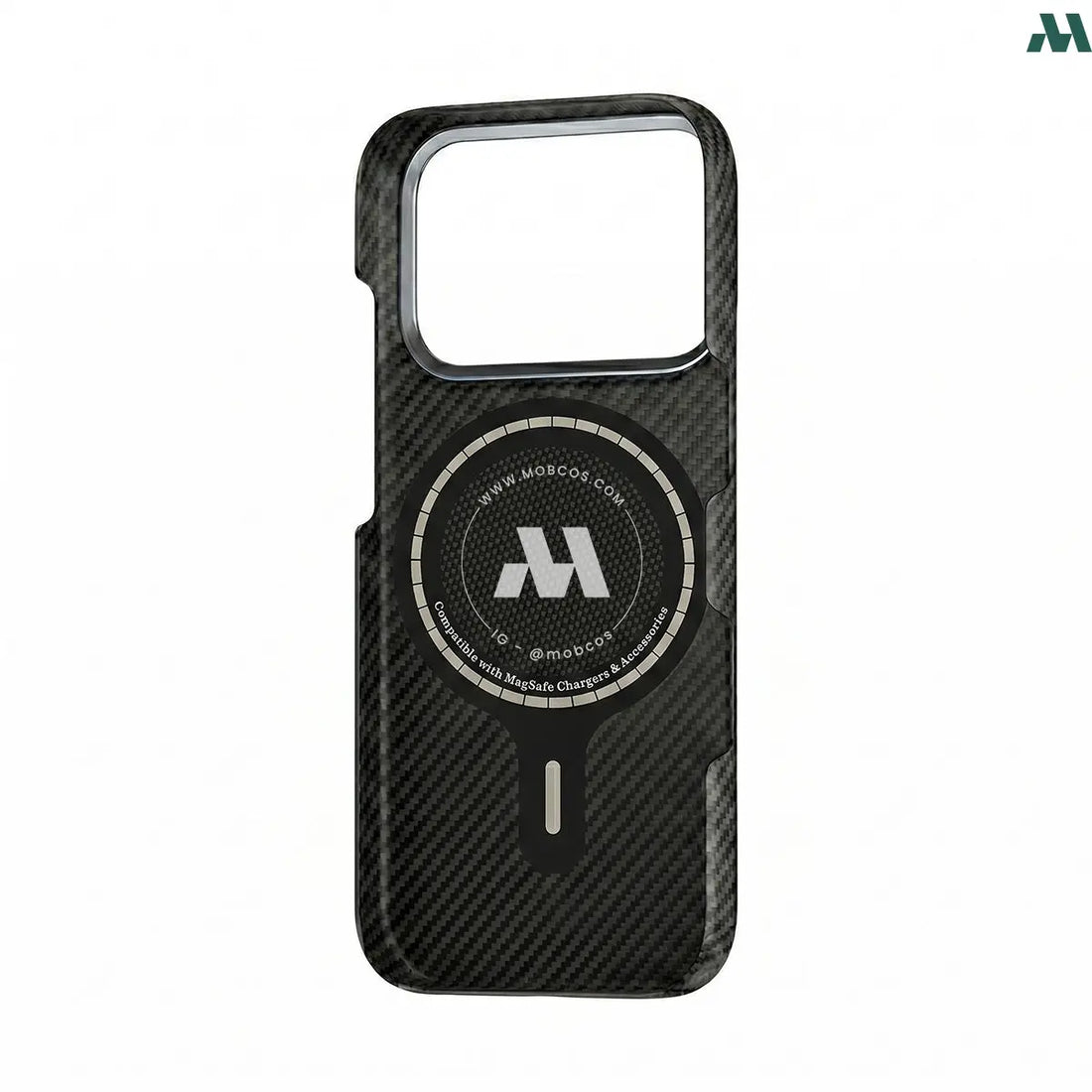 Mobcos Aramid Fiber Magnetic Case for iPhone 17 Pro / Pro Max (Check Blue)