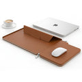 Mobcos Slim Carrying Protective Cover Leather Laptop Sleeve Bag for MacBook Pro 16 Inch – Premium Shockproof Laptop Case (Brown) MOBCOS