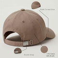 Mobcos Brown Baseball Cap – Adjustable Unisex Hat for Running, Workouts, Travel & Outdoor Activities | Comfortable Everyday Baseball Cap for Men & Women MOBCOS