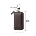 Mobcos Brown Leather Key Case (big) – Premium Key Wallet for Car Keys, Key Holder & Key Chain Organizer with 8-Key Fob Storage | Unisex Key Bag for Men & Women MOBCOS
