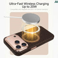 Mobcos Aramid Fiber Magnetic Case for iPhone 17 Pro / Pro Max (Check Gold) MOBCOS