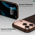 Mobcos Aramid Fiber Magnetic Case for iPhone 17 Pro / Pro Max (Check Gold) MOBCOS