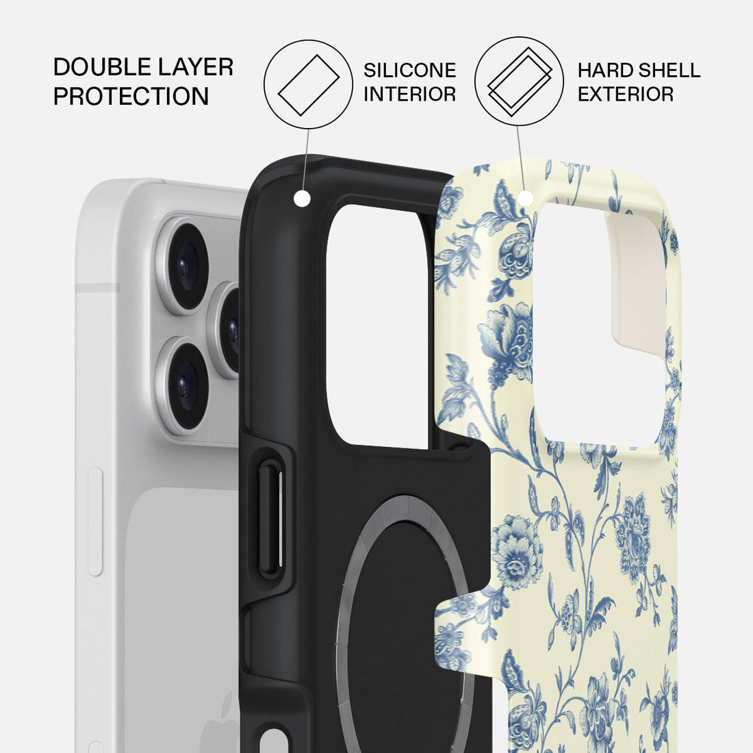 Burga iPhone 17 Pro Sweetheart Premium Case Compatible with Hybrid Dual-Layer Hard Shell + Silicone Protection - Scratch-Resistant Shockproof Mobile Cover