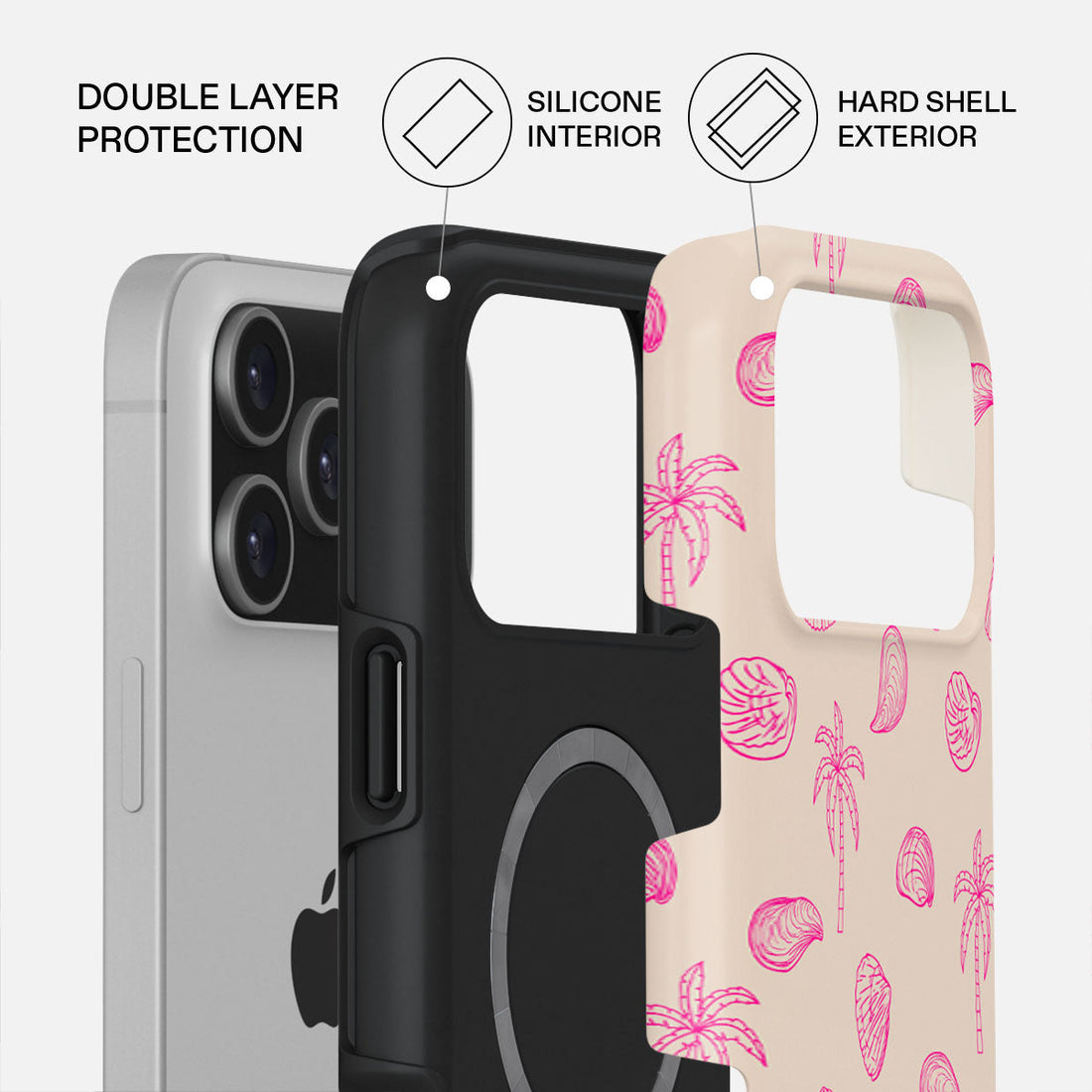 iPhone 17 Pro Max Beach Please Premium Case Compatible with Hybrid Dual-Layer Hard Shell + Silicone Protection - Scratch-Resistant Shockproof Mobile Cover