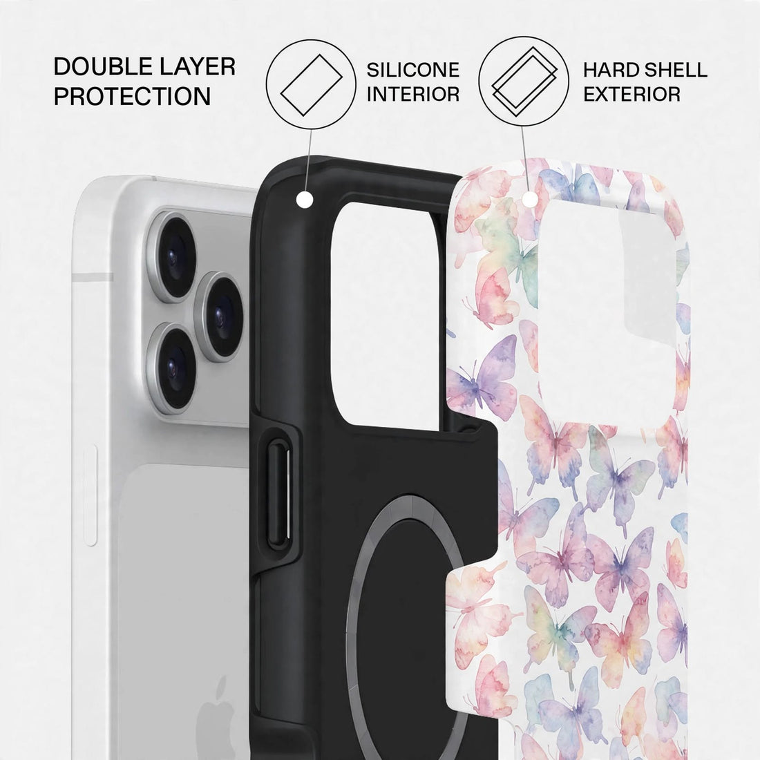 Shockproof Candy Blossom Dual-Layer Case – iPhone 18 Pro/Pro Max
