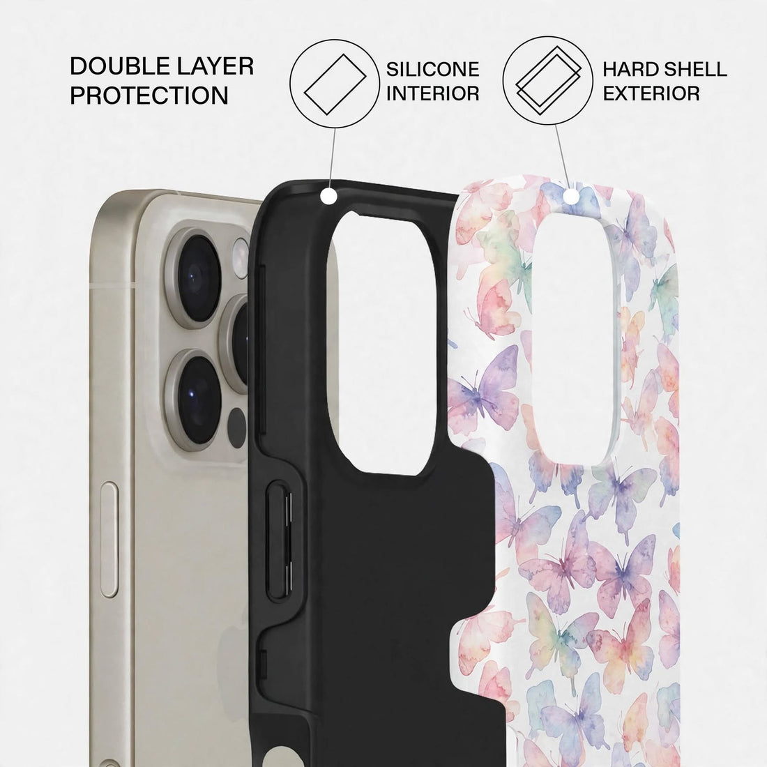 Shockproof Candy Blossom Dual-Layer Case – iPhone 16 Pro / Pro Max