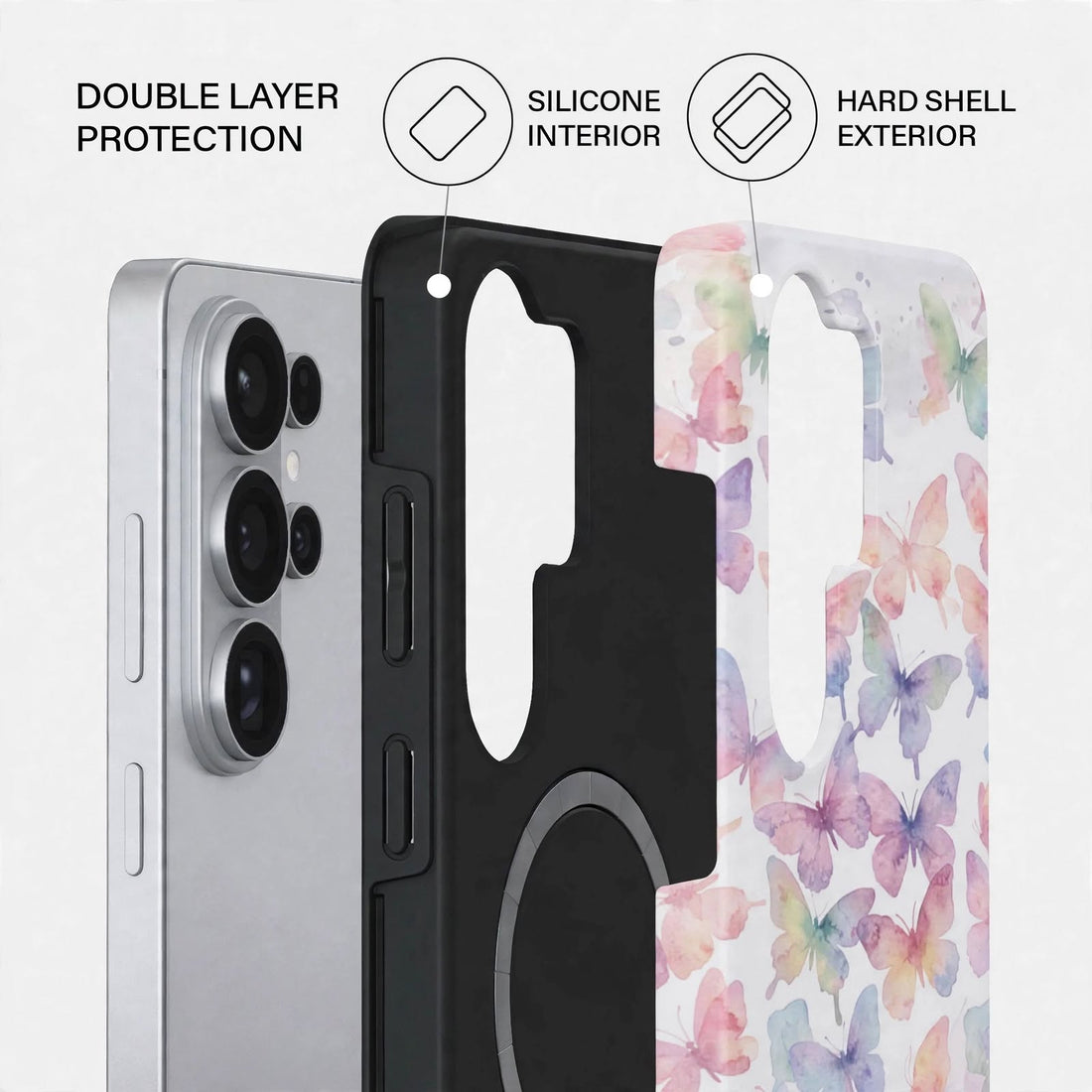 Shockproof Candy Blossom Dual-Layer Case – Samsung Galaxy S26 Ultra