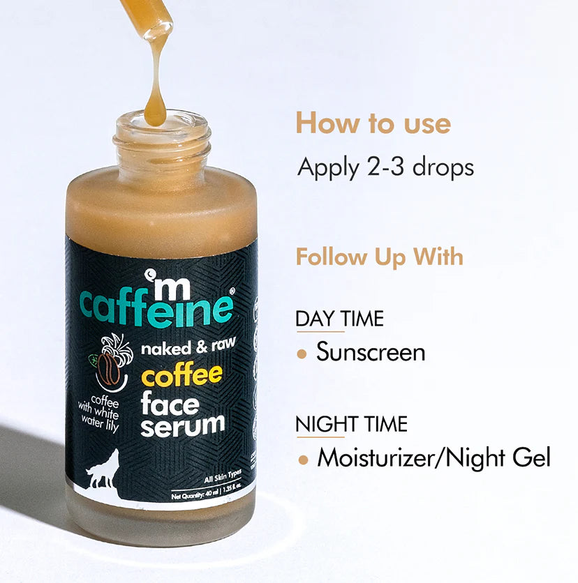 Coffee Face Serum for 72 Hrs Hydration with Hyaluronic Acid - 40ml