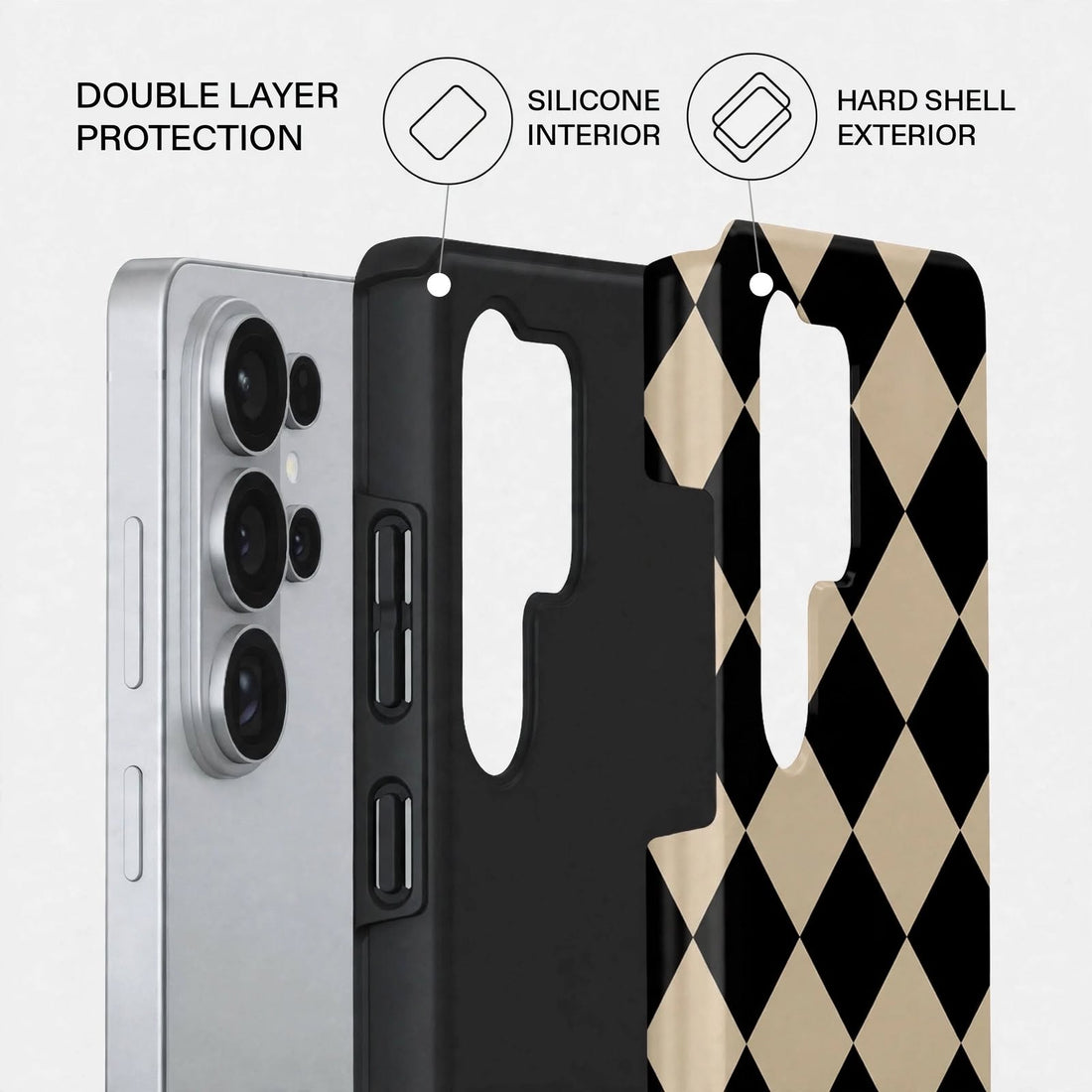 Shockproof Classic Diamond Dual-Layer Case – Samsung Galaxy S26 Ultra