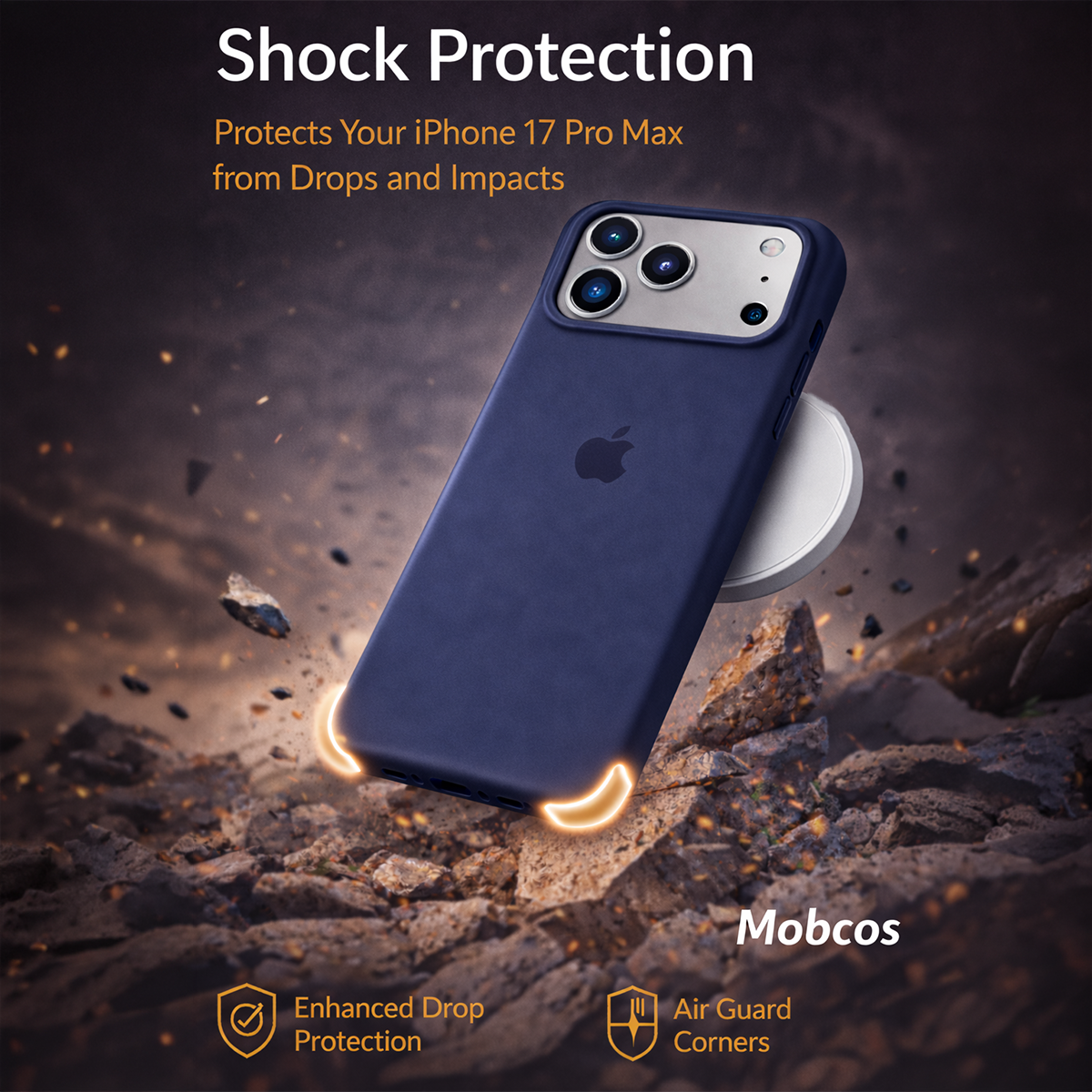 iPhone 17 Pro & Pro Max Elite Silicone - Magnetic Wireless Charging Case for iPhone | Silky Soft Touch | Military-Grade Shockproof Protection | Strong Magnetic Compatibility | Luxury Slim Cover Silicone