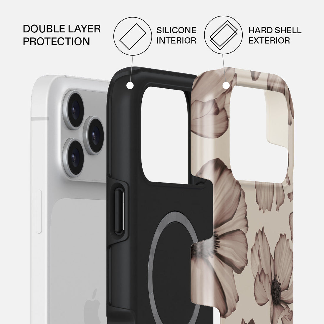 Burga iPhone 17 Pro Barely Yours Premium Case Compatible with Hybrid Dual-Layer Hard Shell + Silicone Protection - Scratch-Resistant Shockproof Mobile Cover